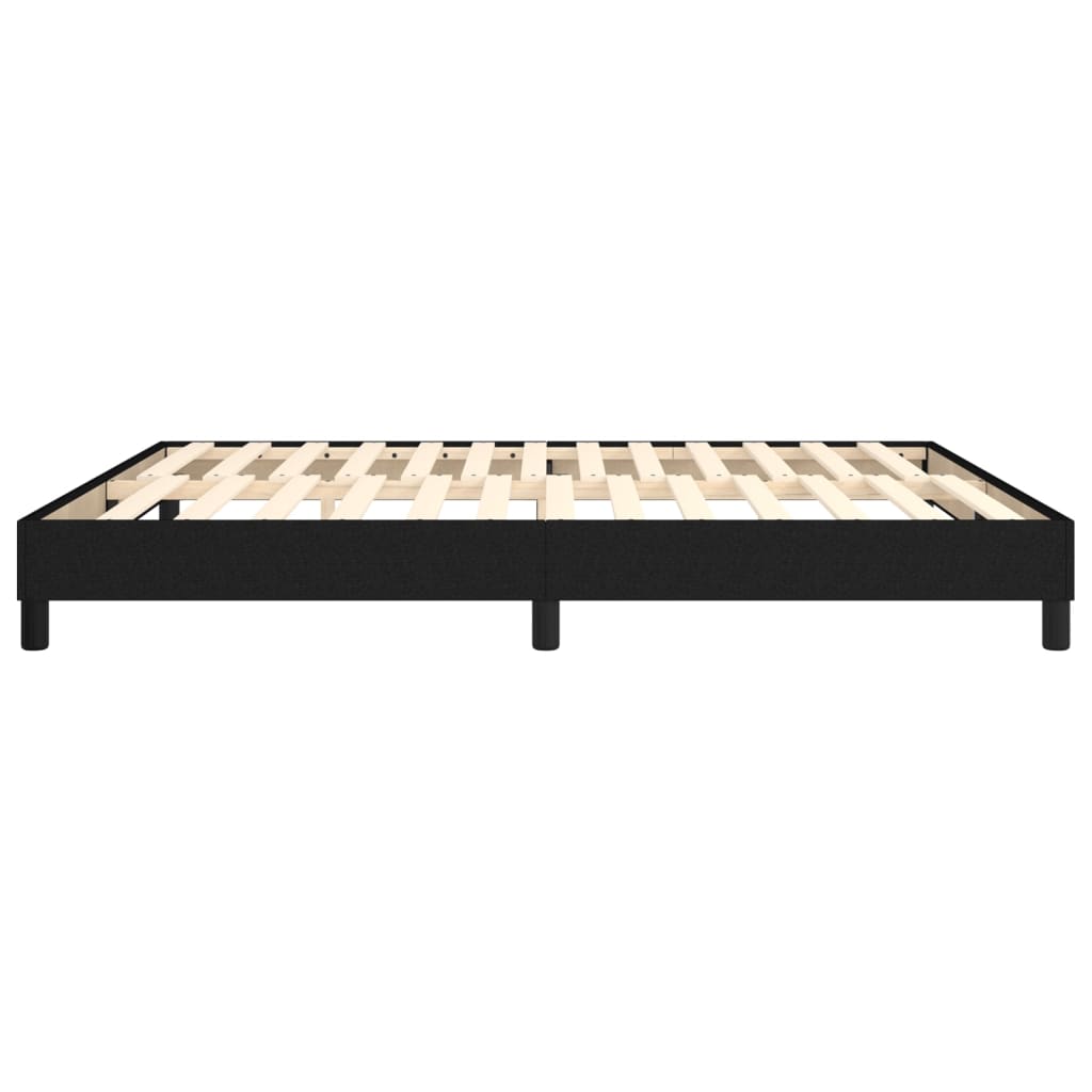 Boxspringframe stof zwart 180x200 cm 180 x 200 cm 25 cm