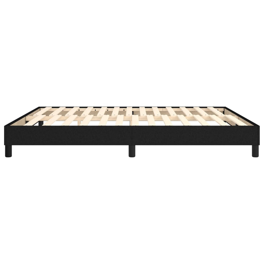 Boxspringframe stof zwart 180x200 cm 180 x 200 cm 25 cm