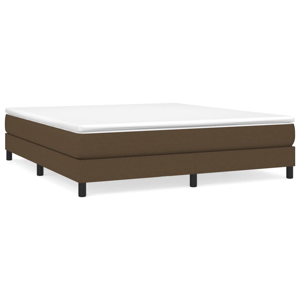 Boxspringframe Stof Donkerbruin 180 x 200 cm 25 cm