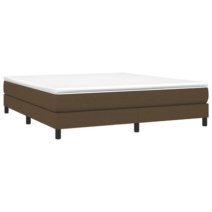 Boxspringframe Stof Donkerbruin 180 x 200 cm 25 cm