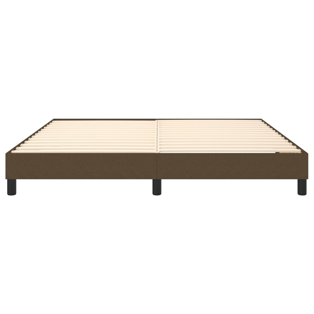 Boxspringframe Stof Donkerbruin 180 x 200 cm 25 cm