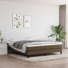 Boxspringframe Stof Donkerbruin 180 x 200 cm 25 cm