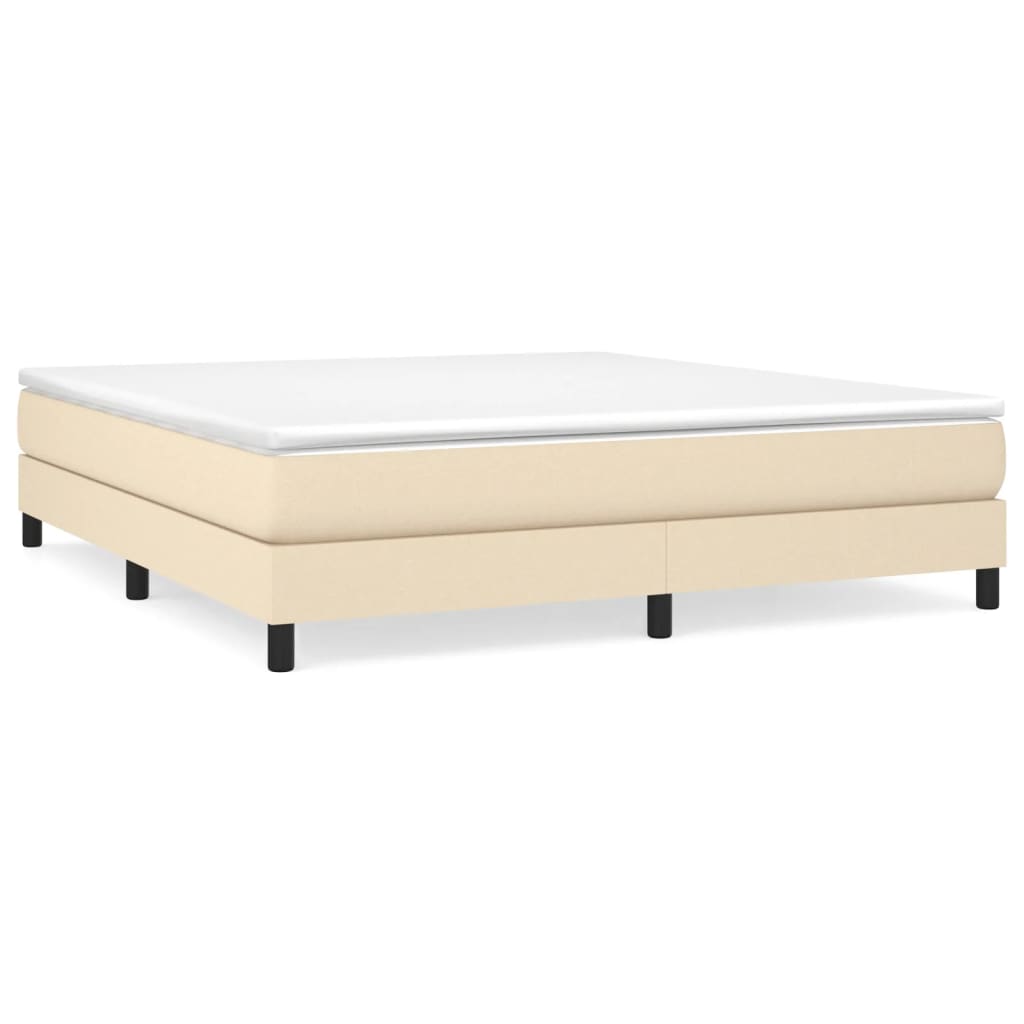 Boxspringframe Stof Kleurig Crème 180 x 200 cm 25 cm