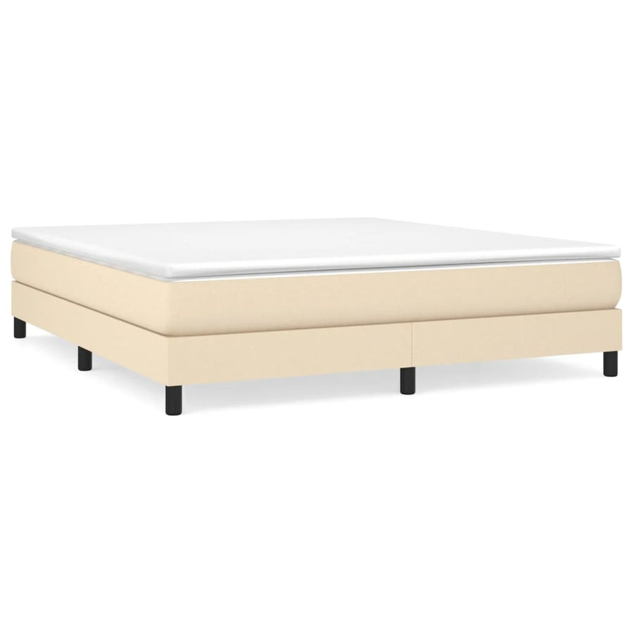Boxspringframe Stof Kleurig Crème 180 x 200 cm 25 cm
