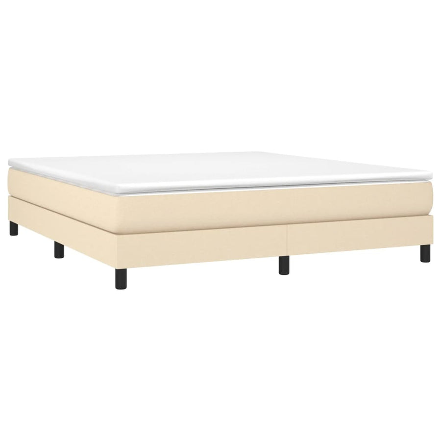 Boxspringframe Stof Kleurig Crème 180 x 200 cm 25 cm