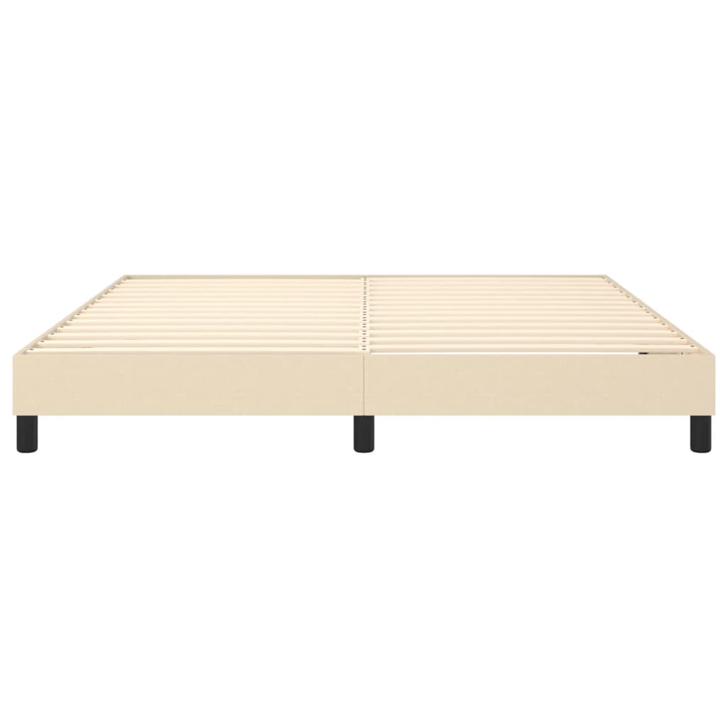 Boxspringframe Stof Kleurig Crème 180 x 200 cm 25 cm