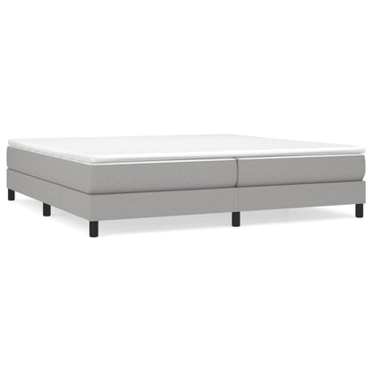 Boxspringframe Stof Lichtgrijs 200 x 200 cm 25 cm