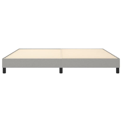 Boxspringframe Stof Lichtgrijs 200 x 200 cm 25 cm