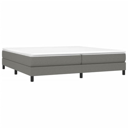 Boxspringframe Stof Donkergrijs 200 x 200 cm 25 cm