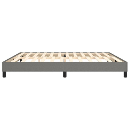 Boxspringframe Stof Donkergrijs 200 x 200 cm 25 cm