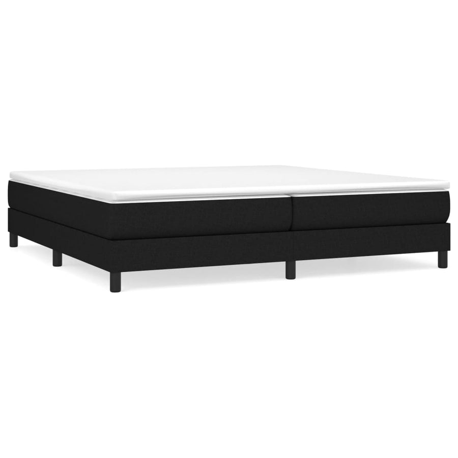 Boxspringframe stof zwart 200x200 cm 200 x 200 cm 25 cm