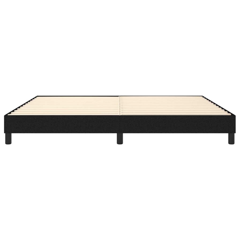 Boxspringframe stof zwart 200x200 cm 200 x 200 cm 25 cm