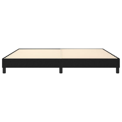 Boxspringframe stof zwart 200x200 cm 200 x 200 cm 25 cm