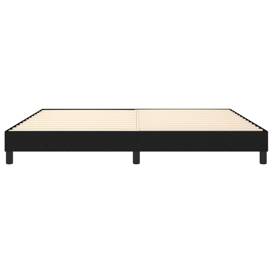 Boxspringframe stof zwart 200x200 cm 200 x 200 cm 25 cm