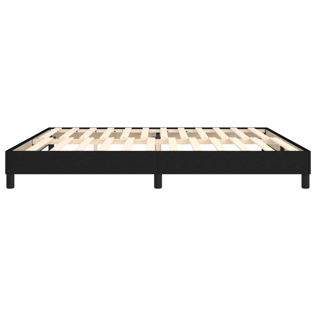 Boxspringframe stof zwart 200x200 cm 200 x 200 cm 25 cm