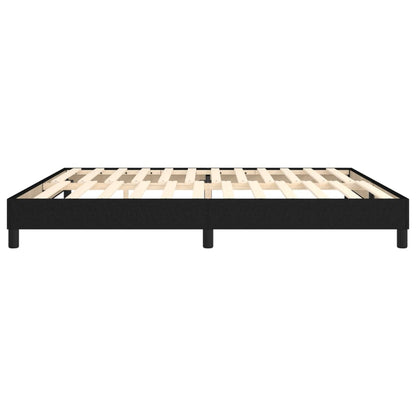 Boxspringframe stof zwart 200x200 cm 200 x 200 cm 25 cm