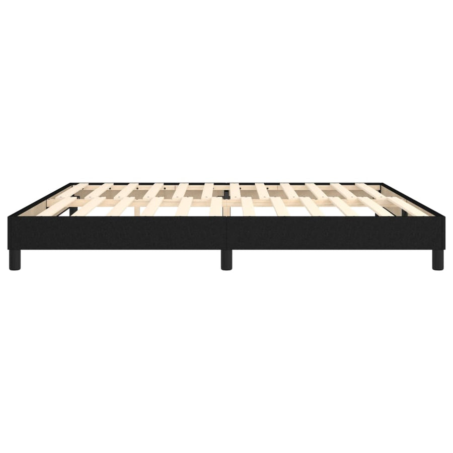 Boxspringframe stof zwart 200x200 cm 200 x 200 cm 25 cm