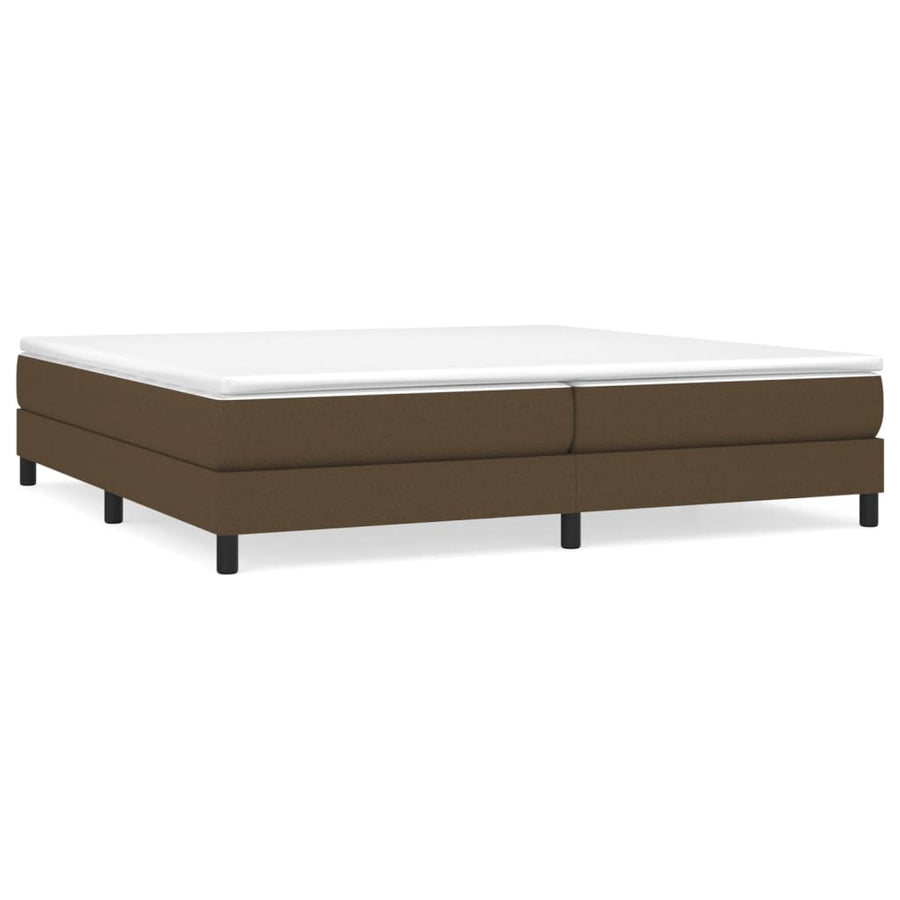 Boxspringframe Stof Donkerbruin 200 x 200 cm 25 cm