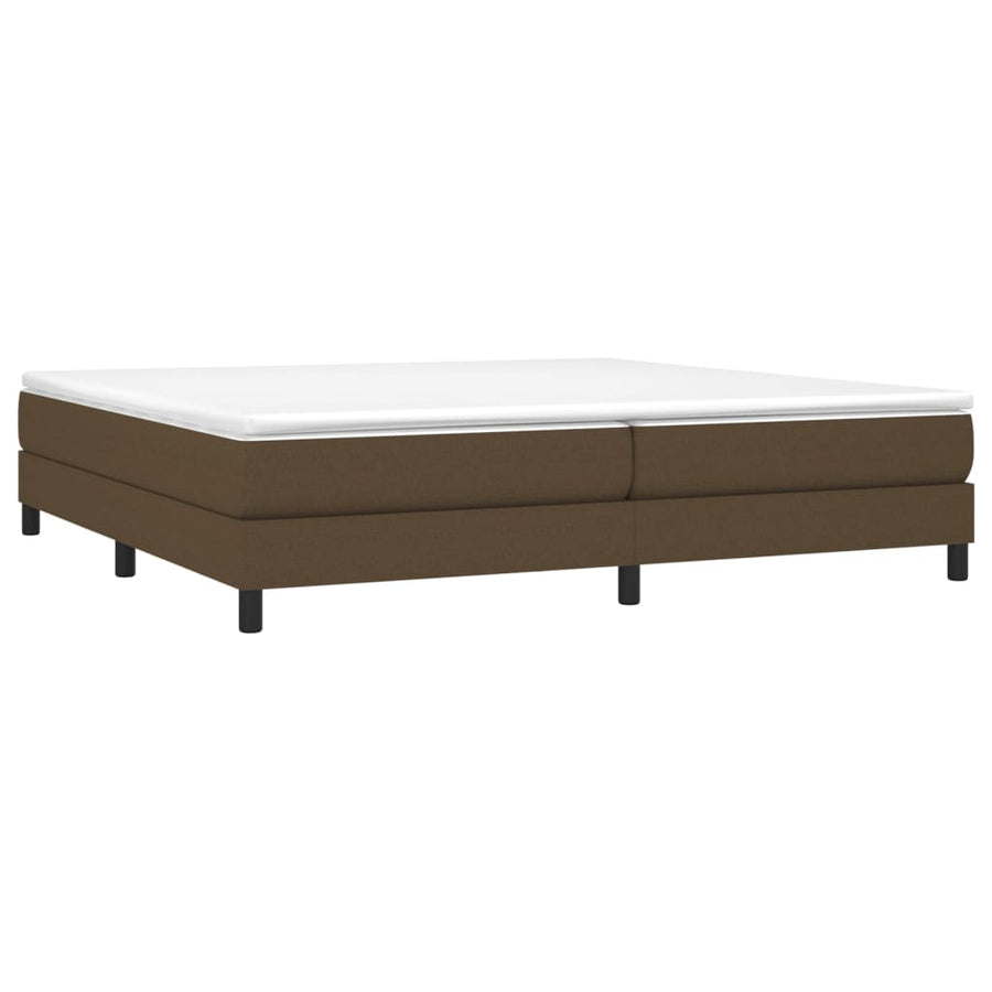 Boxspringframe Stof Donkerbruin 200 x 200 cm 25 cm