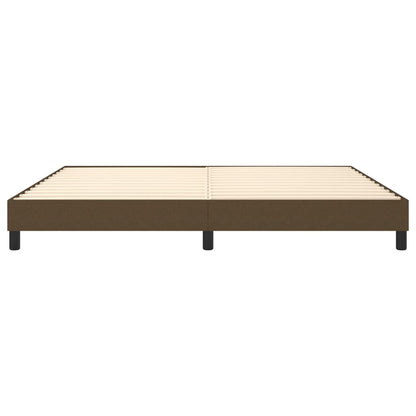 Boxspringframe Stof Donkerbruin 200 x 200 cm 25 cm
