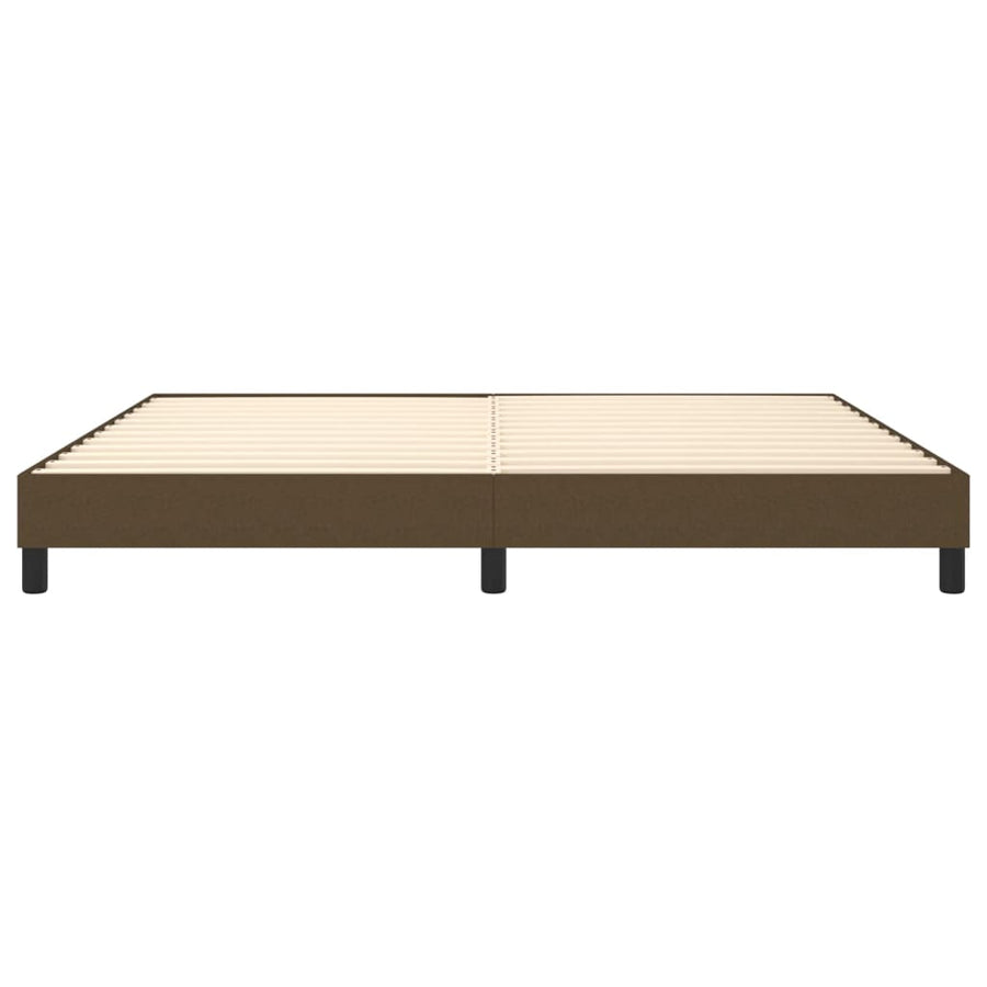 Boxspringframe Stof Donkerbruin 200 x 200 cm 25 cm