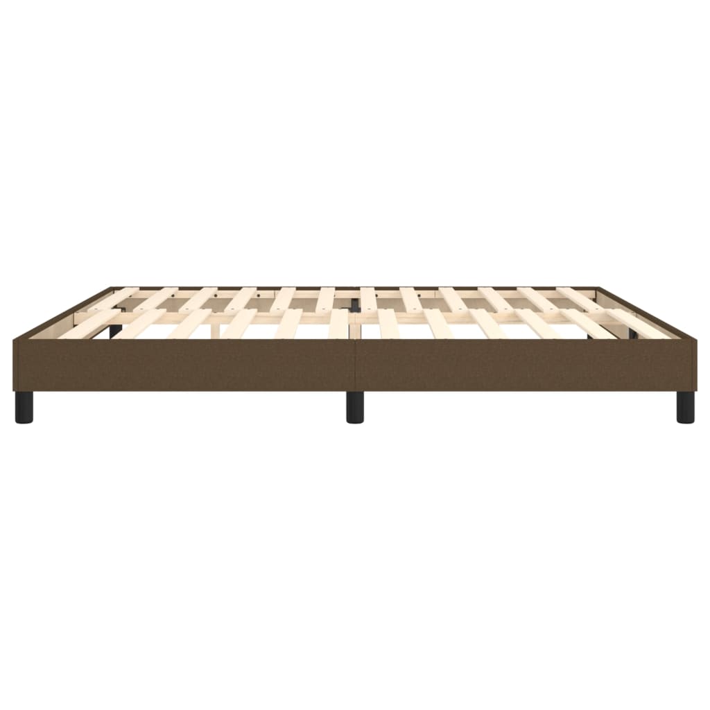 Boxspringframe Stof Donkerbruin 200 x 200 cm 25 cm
