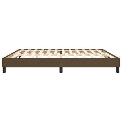 Boxspringframe Stof Donkerbruin 200 x 200 cm 25 cm