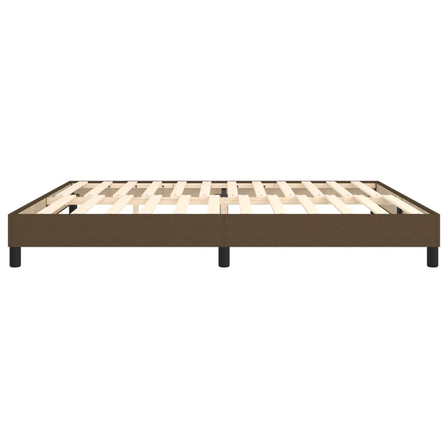 Boxspringframe Stof Donkerbruin 200 x 200 cm 25 cm