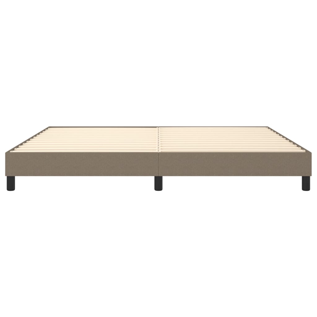 Boxspringframe Stof Taupe 200 x 200 cm 25 cm