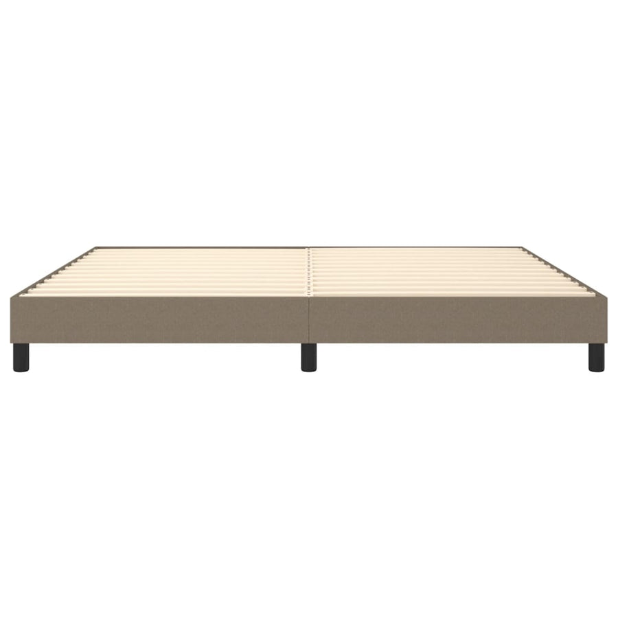 Boxspringframe Stof Taupe 200 x 200 cm 25 cm