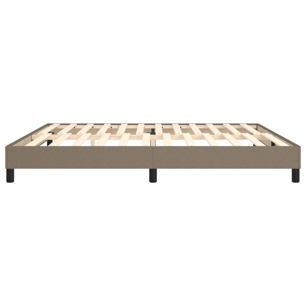 Boxspringframe Stof Taupe 200 x 200 cm 25 cm