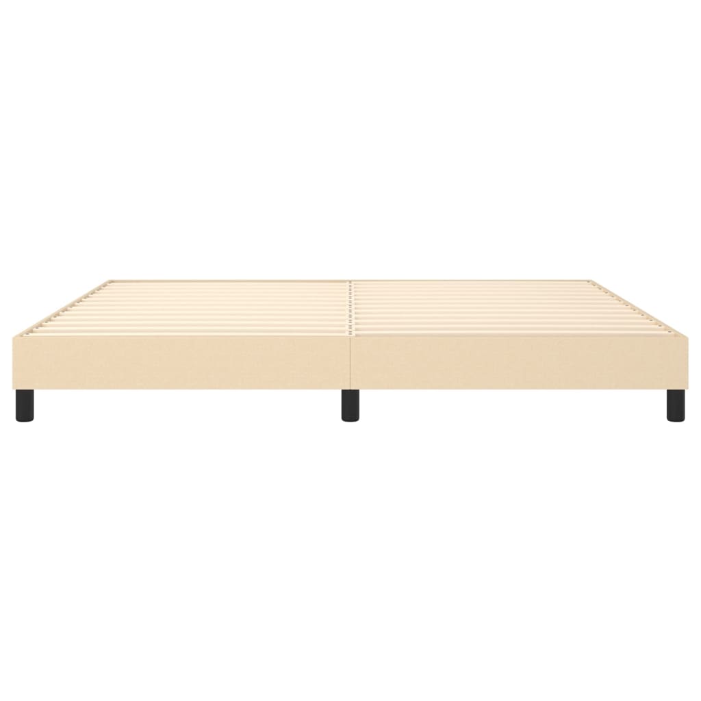 Boxspringframe Stof Kleurig Crème 200 x 200 cm 25 cm