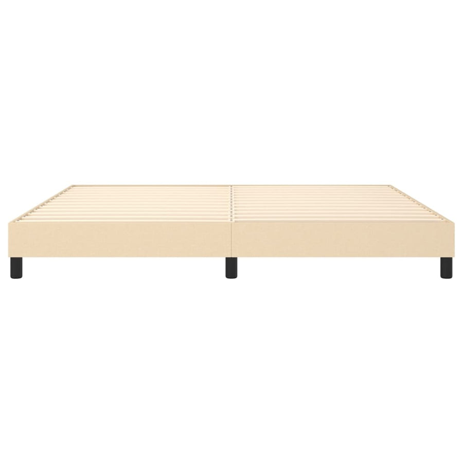 Boxspringframe Stof Kleurig Crème 200 x 200 cm 25 cm