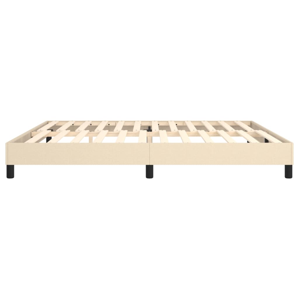 Boxspringframe Stof Kleurig Crème 200 x 200 cm 25 cm