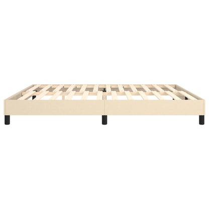 Boxspringframe Stof Kleurig Crème 200 x 200 cm 25 cm