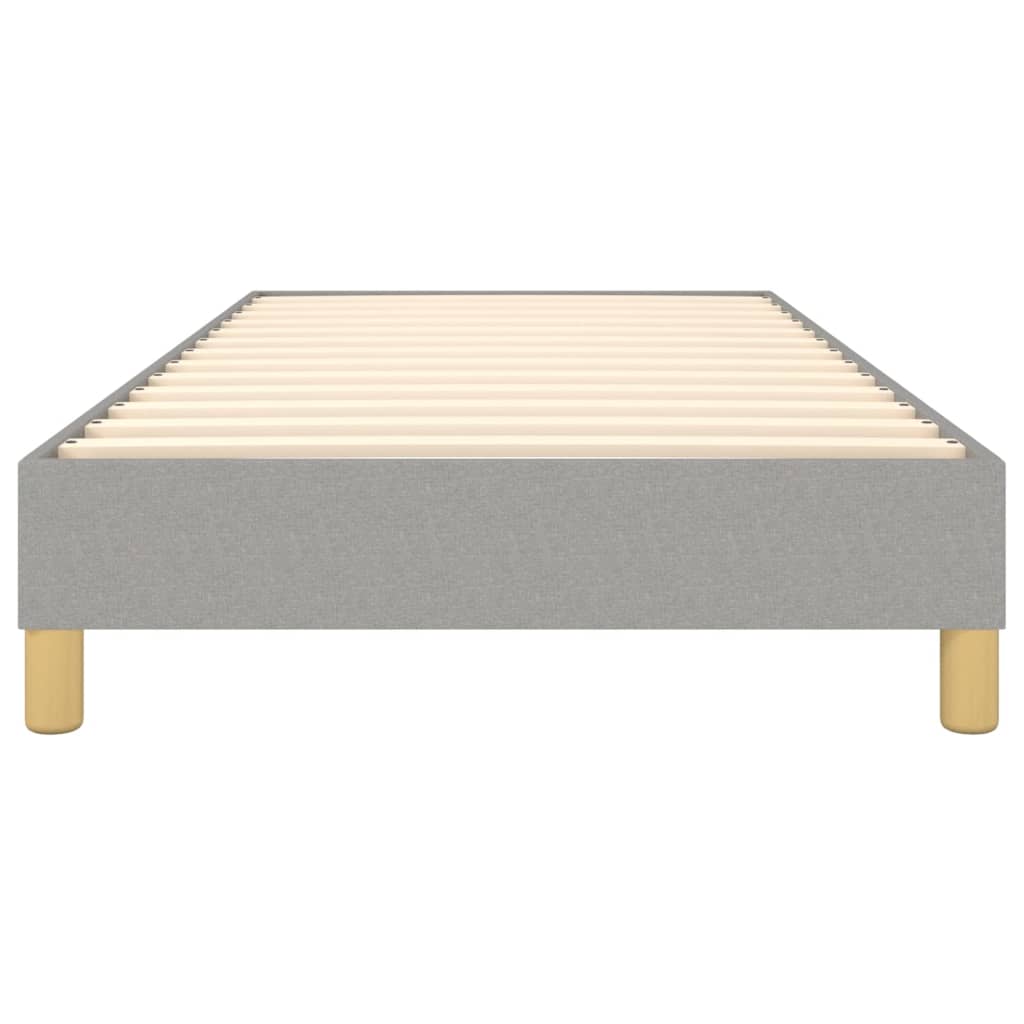 Boxspringframe Stof Lichtgrijs 80 x 200 cm 25 cm