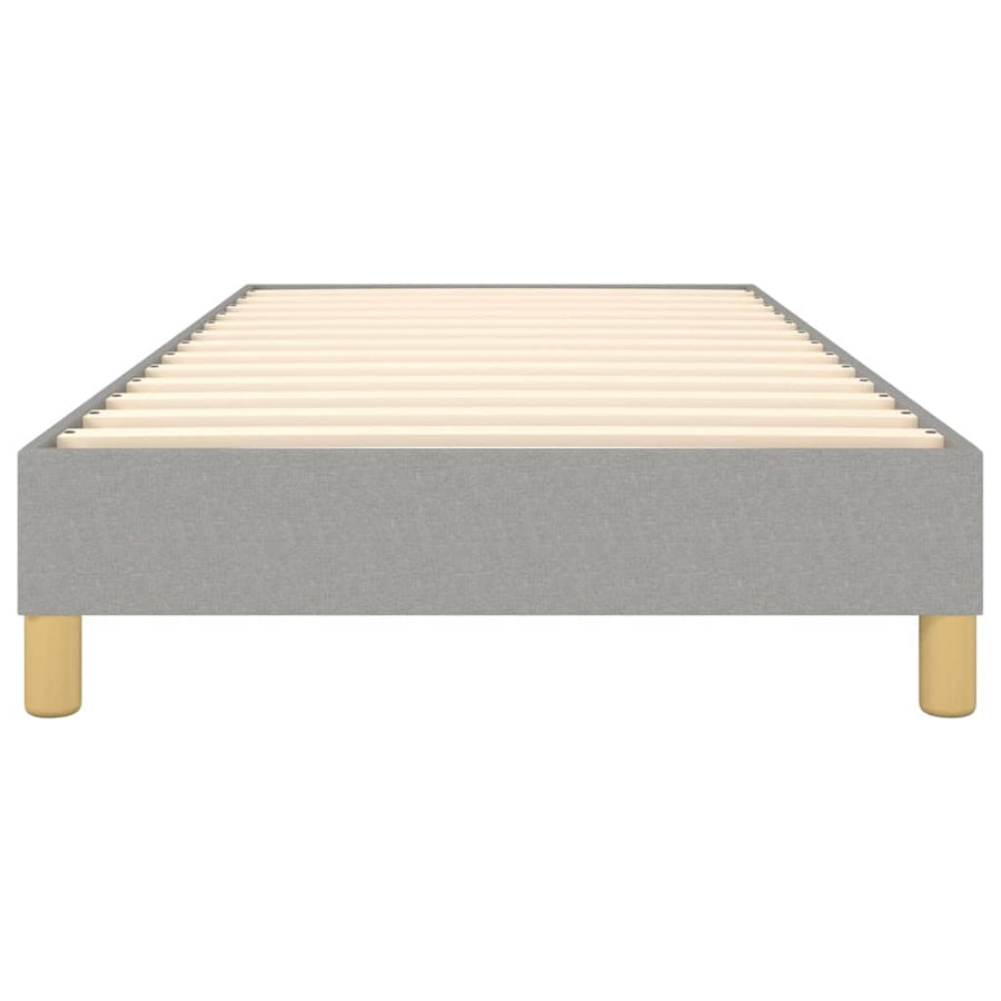 Boxspringframe Stof Lichtgrijs 80 x 200 cm 25 cm