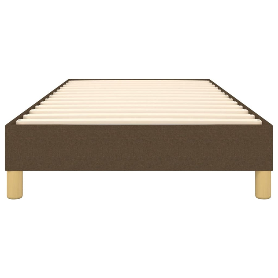 Boxspringframe stof donkerbruin 80x200 cm 80 x 200 cm 25 cm