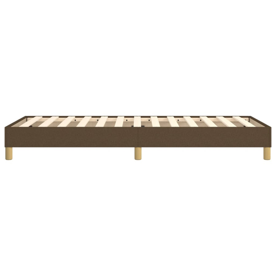 Boxspringframe stof donkerbruin 80x200 cm 80 x 200 cm 25 cm