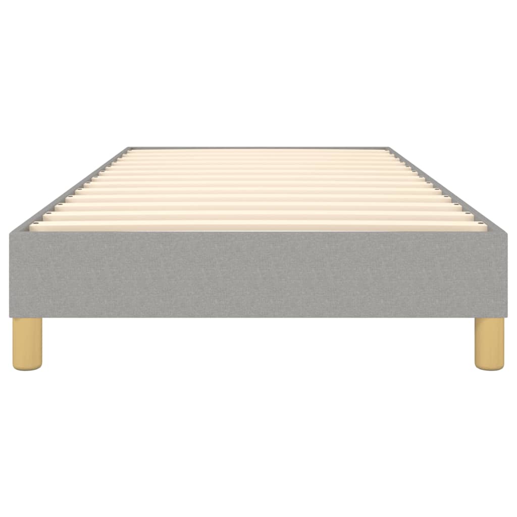 Boxspringframe Stof Lichtgrijs 90 x 190 cm 25 cm