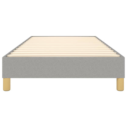 Boxspringframe Stof Lichtgrijs 90 x 190 cm 25 cm