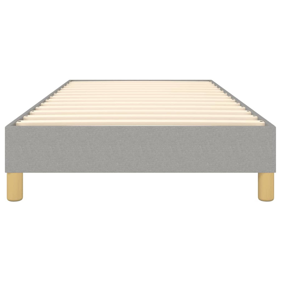 Boxspringframe Stof Lichtgrijs 90 x 190 cm 25 cm