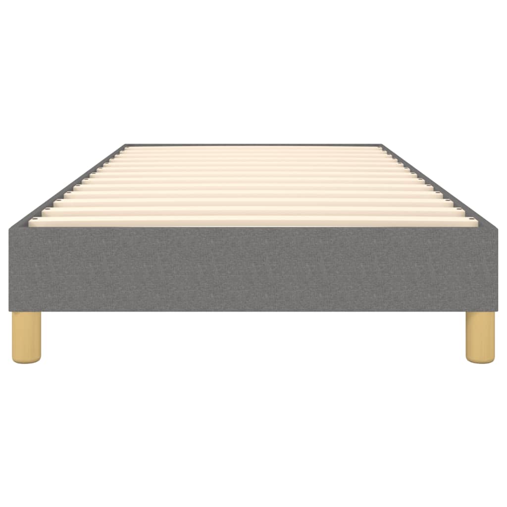 Boxspringframe Stof Donkergrijs 90 x 190 cm 25 cm