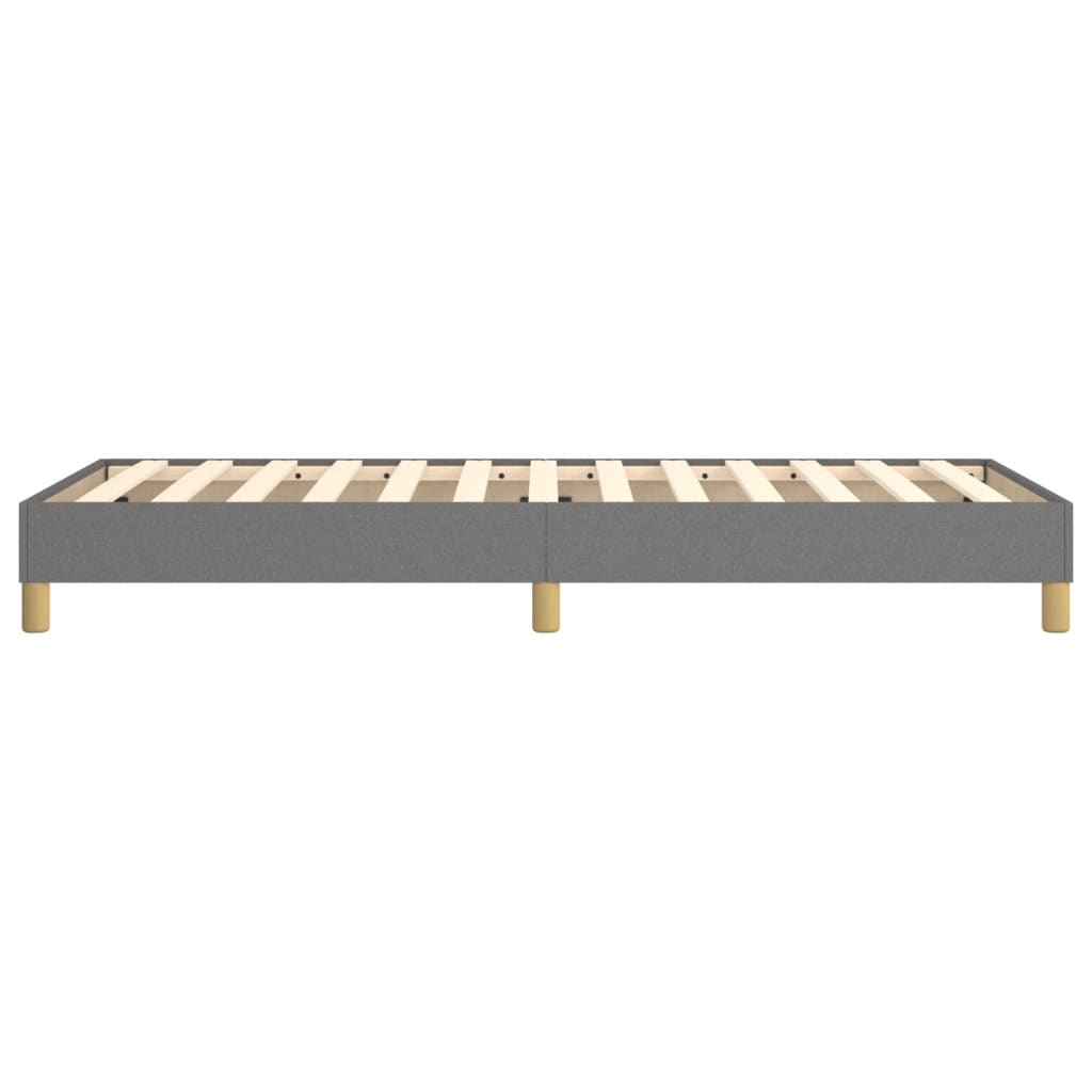 Boxspringframe Stof Donkergrijs 90 x 190 cm 25 cm
