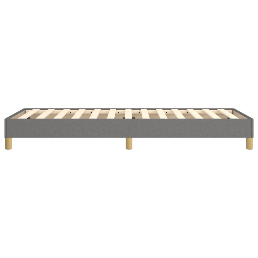 Boxspringframe Stof Donkergrijs 90 x 190 cm 25 cm