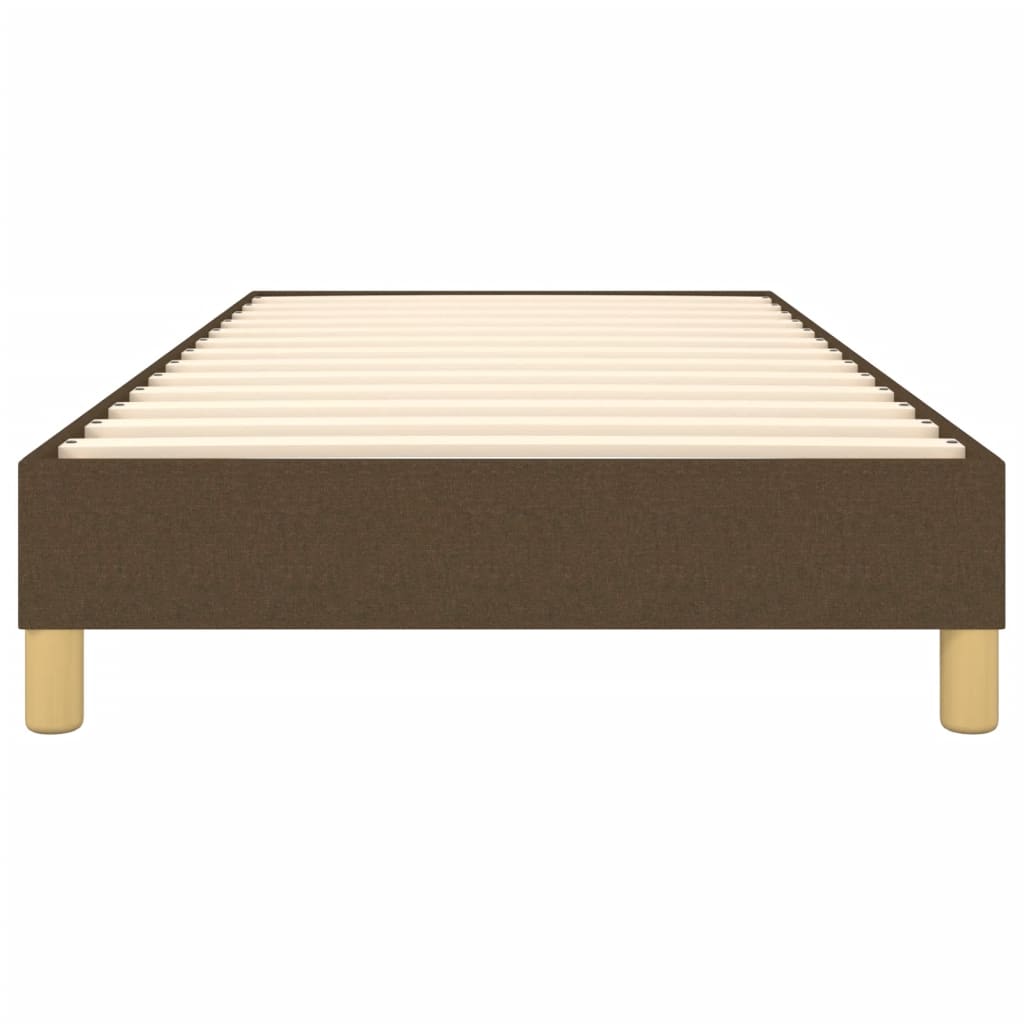 Boxspringframe stof donkerbruin 90x190 cm 90 x 190 cm 25 cm