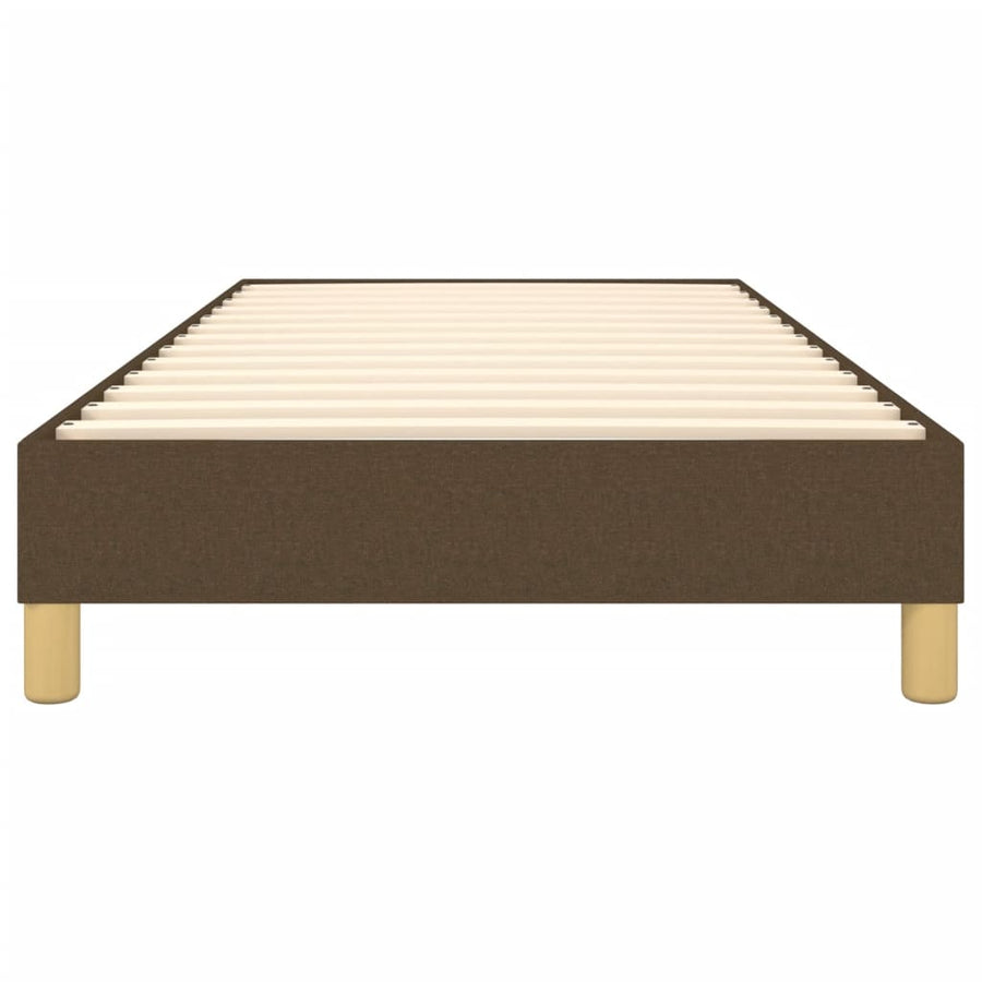 Boxspringframe stof donkerbruin 90x190 cm 90 x 190 cm 25 cm