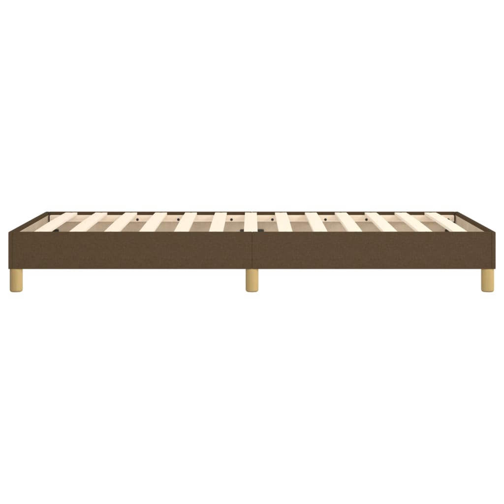 Boxspringframe stof donkerbruin 90x190 cm 90 x 190 cm 25 cm