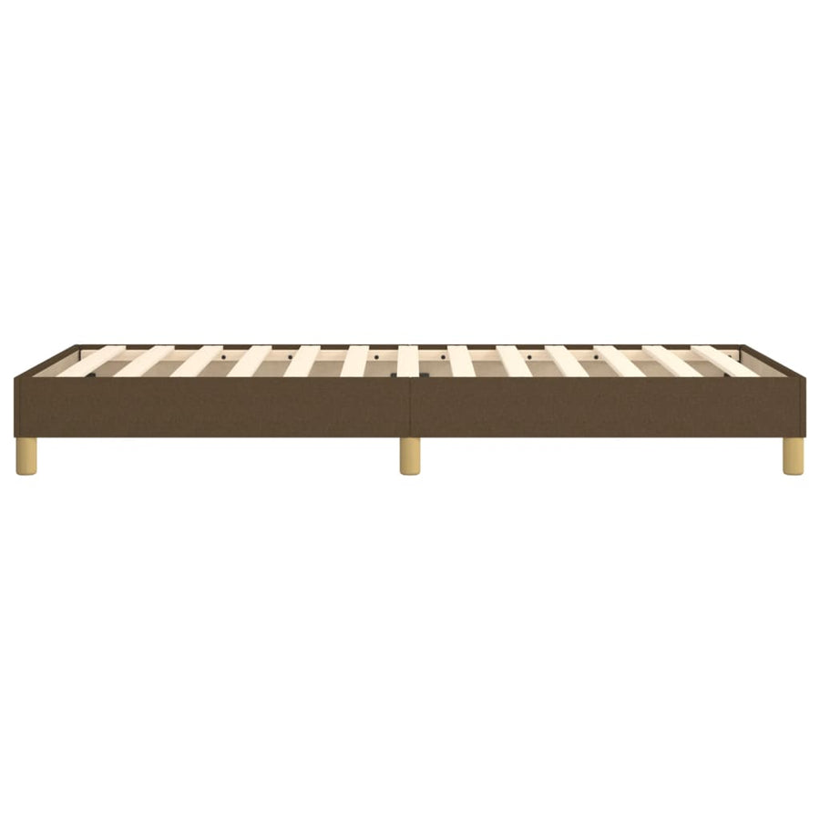 Boxspringframe stof donkerbruin 90x190 cm 90 x 190 cm 25 cm