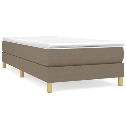 Boxspringframe stof taupe 90x190 cm 90 x 190 cm 25 cm